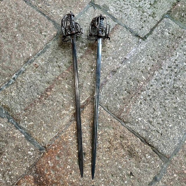 b2ap3_large_Victorian-Crimean-War-Scottish-Basket-Hilted-Broadsword-1 ***New In***Antique Victorian Crimean/ WW1 War Scottish Basket Hilted Swords - One marked 'Chavasse'. Possibly owned by Double VC Winner  'Noel Godfrey Chavasse' - Currently being Researched... - Armoury Antiques | Marlborough Antiques