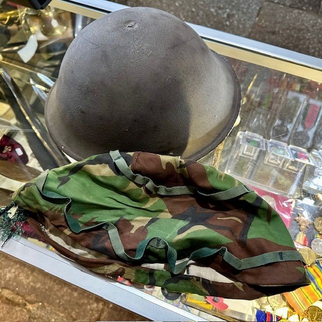 b2ap3_large_Turtle-Helmet-7 ***NOW SOLD***Falklands Period MKIV 'Turtle' Helmet and Cover. - Armoury Antiques | Marlborough Antiques
